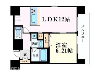 プレジオ天神橋Ⅱの物件間取画像